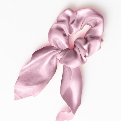 Chouchou en Satin Papillon Rose - Collection Mariposa