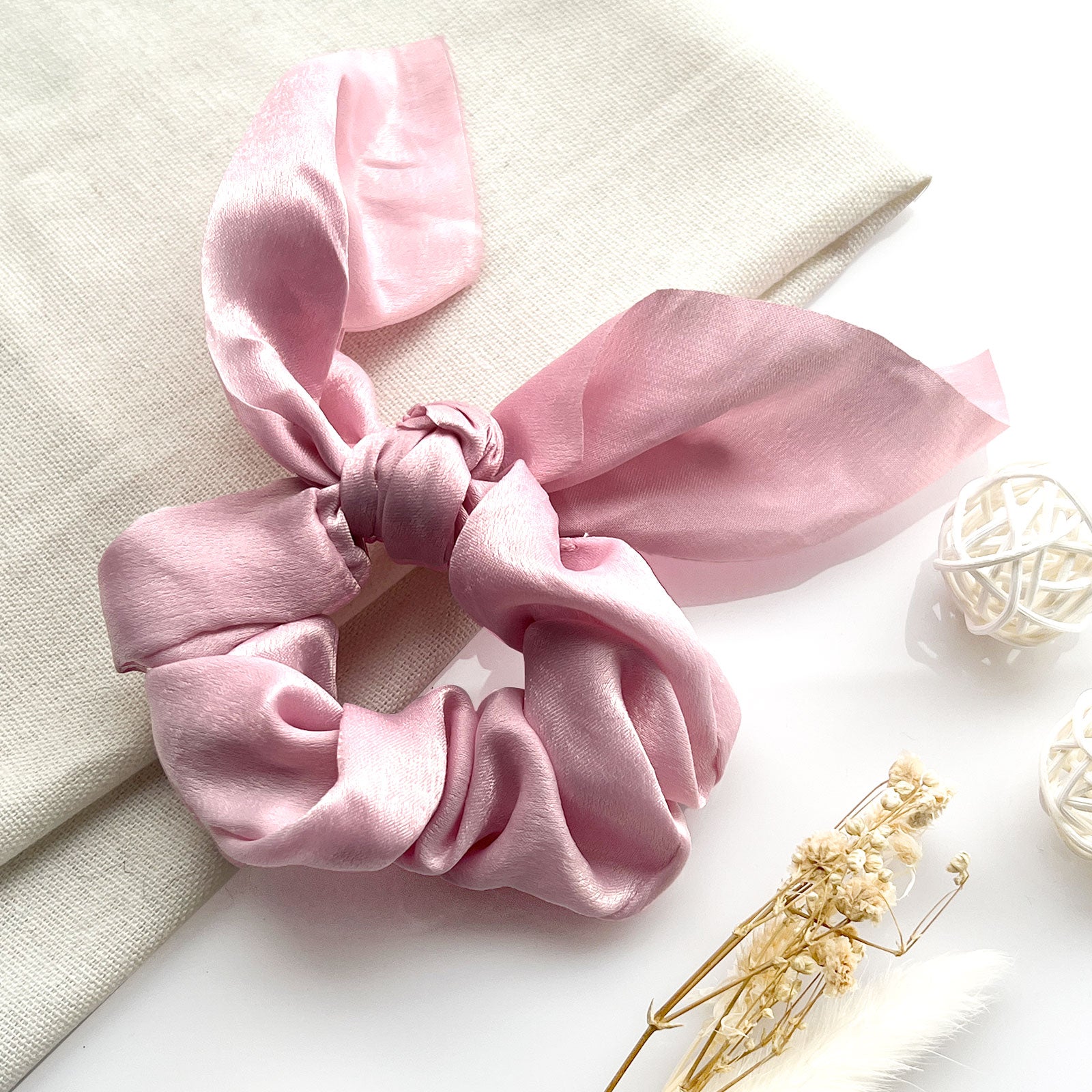 Chouchou en Satin Papillon - Collection Mariposa