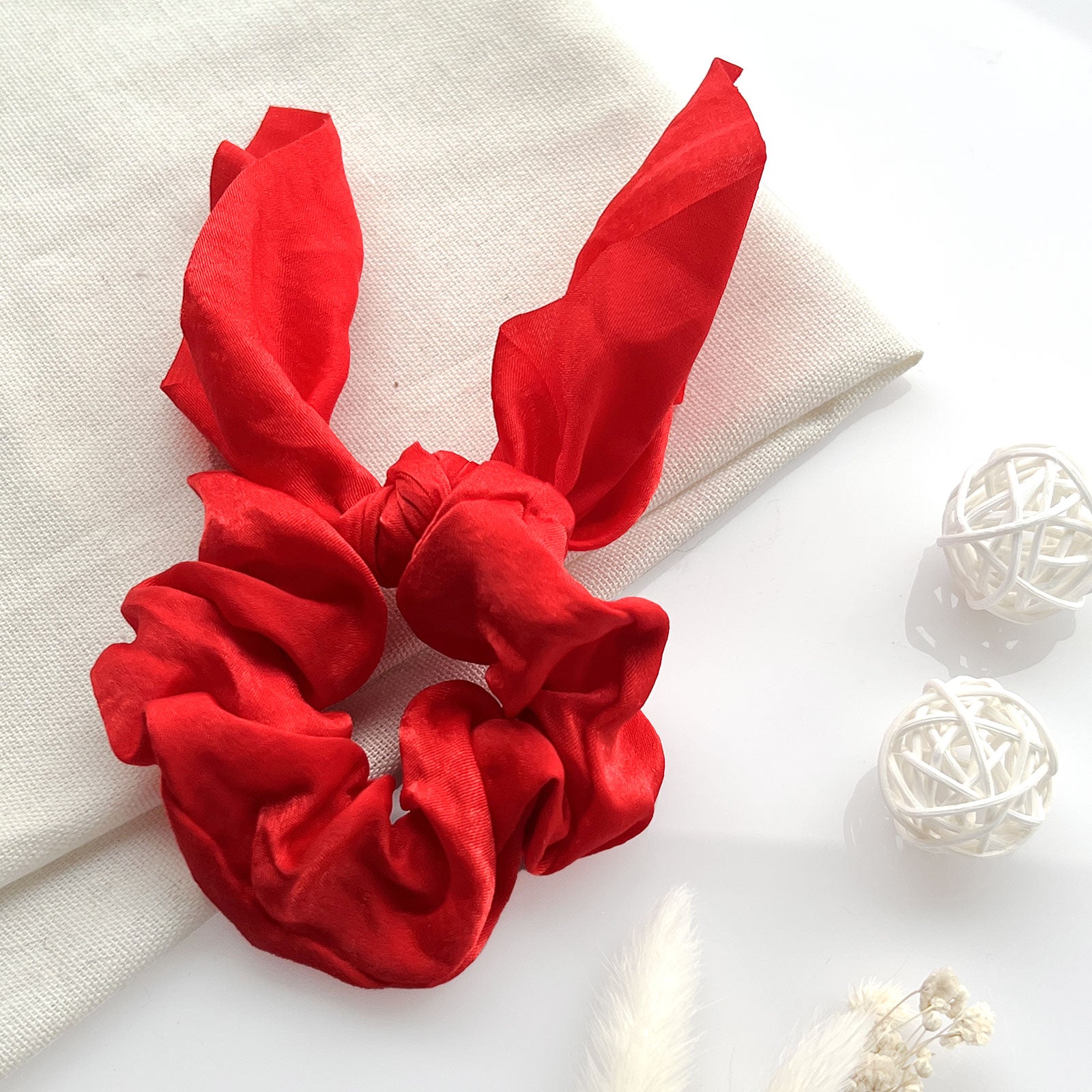 Chouchou en Satin Papillon - Collection Mariposa