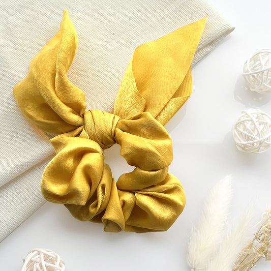 Chouchou en Satin Papillon - Collection Mariposa