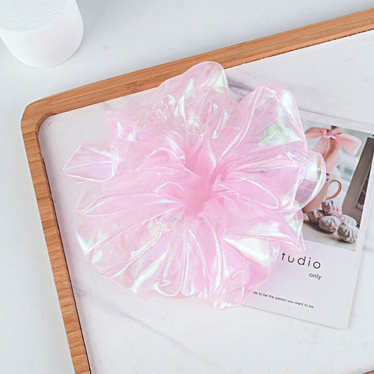Chouchou Brillant Style Coréen Rose