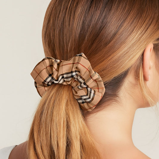 Chouchou Vintage London Corinne en Tissu Doux Caramel