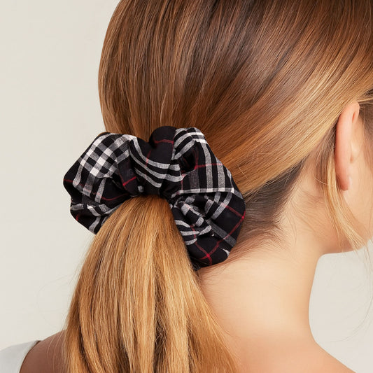Chouchou Vintage London Corinne en Tissu Doux Noir