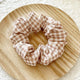 Chouchou en Coton Vichy Soft Polly Marron Clair