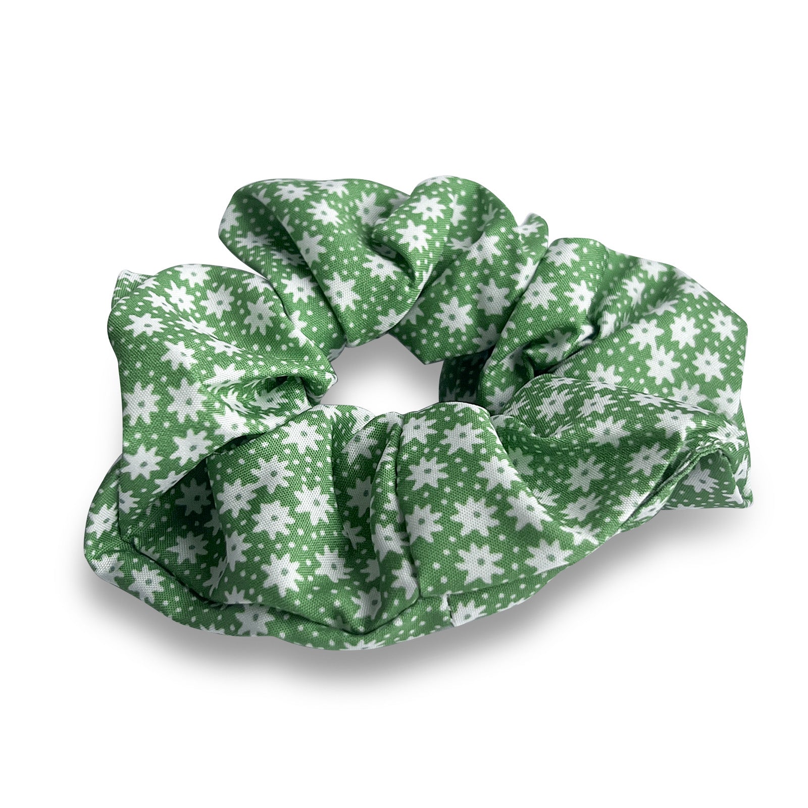 Chouchou Fleuri Délicat Vert