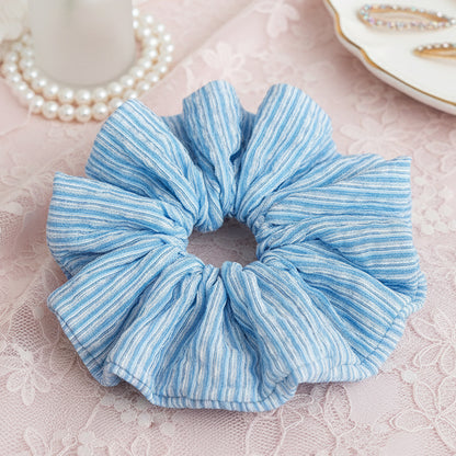 Chouchou XXL en Mousseline Ally Bleu