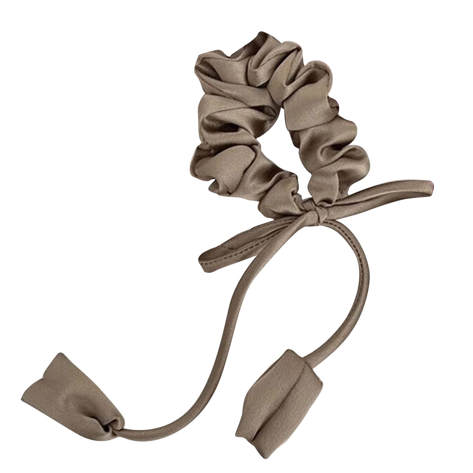 Chouchou en Satin avec Fleurs Tombantes - Collection Allegra