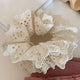Chouchou en Tissu Brodé Geneviève Beige