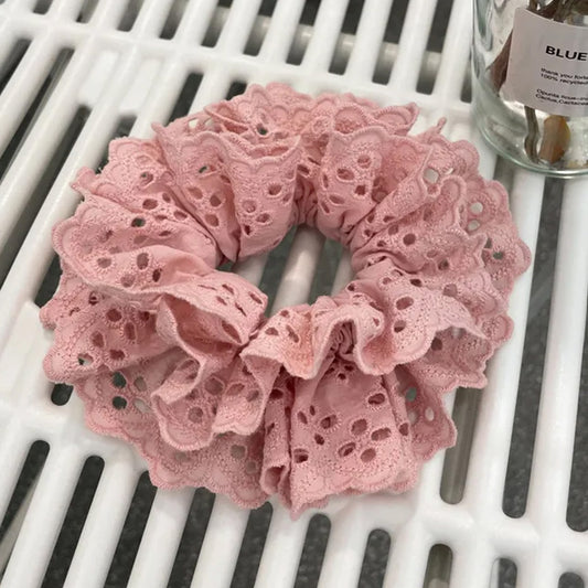 Chouchou en Tissu Brodé - Collection Geneviève