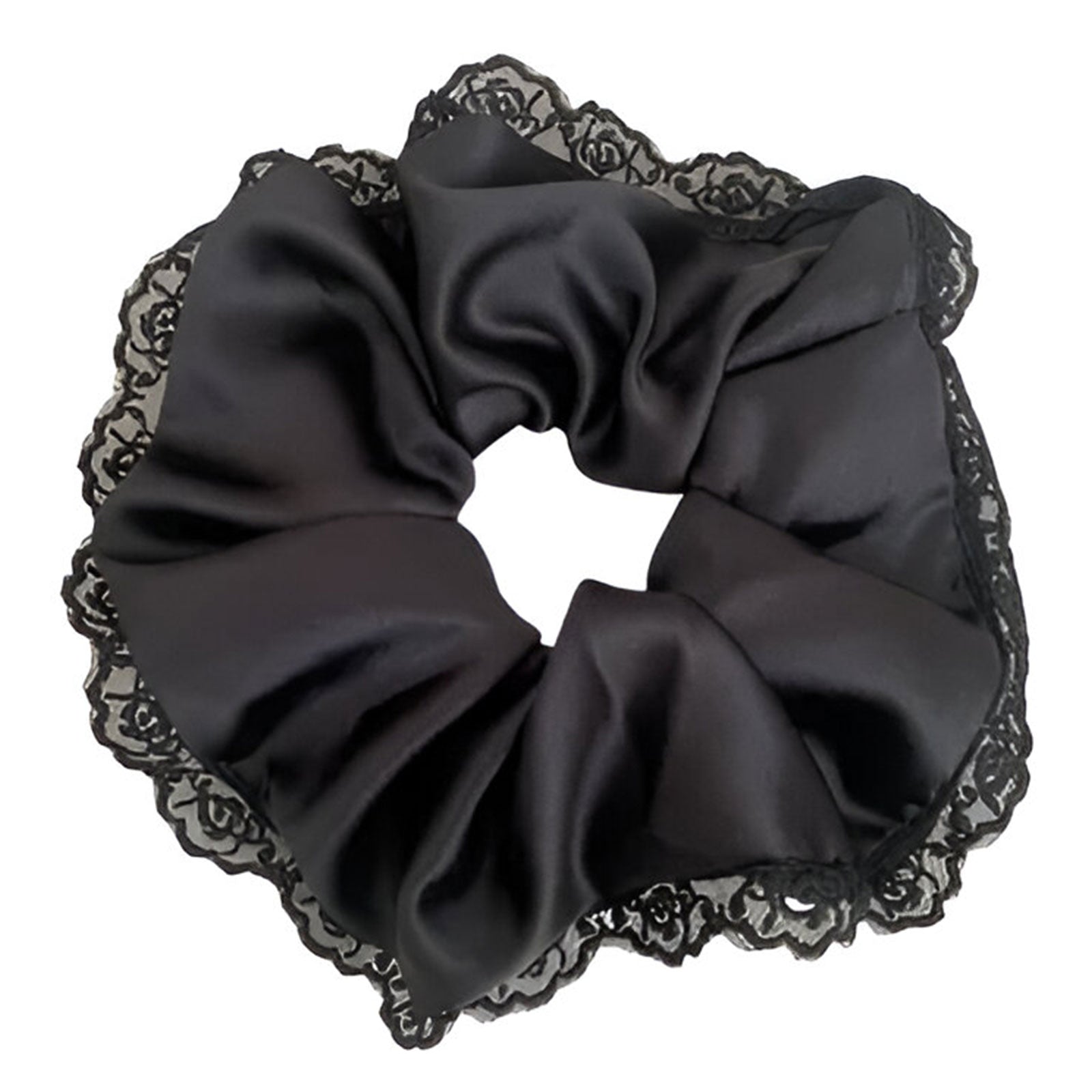 Chouchou en Satin avec Dentelle - Collection Darcy