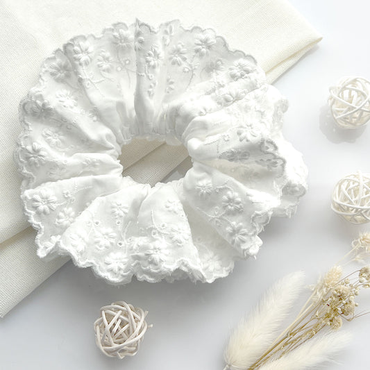 Chouchou en Tissu Brodé - Collection Annelise