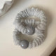 Duo de Chouchous en Maille avec Perle Astrid Gris Clair