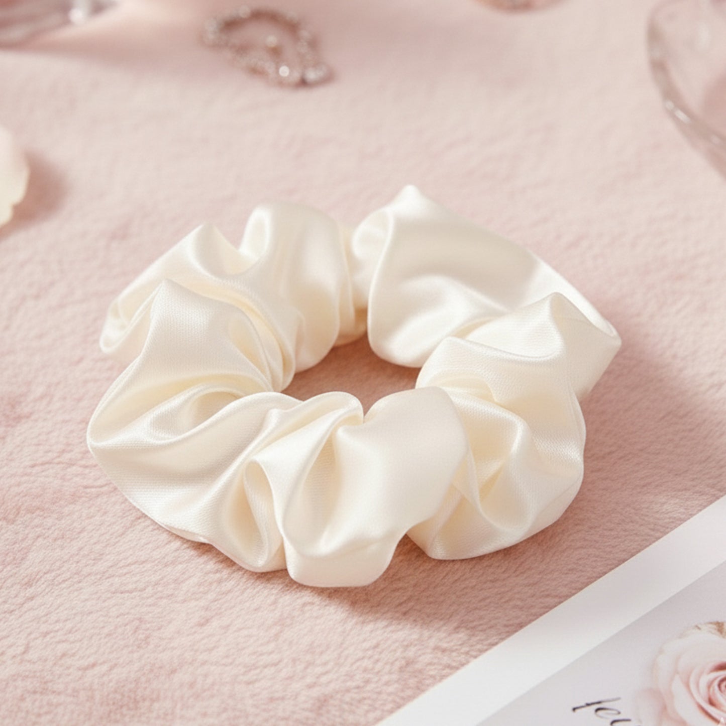 Chouchou en Soie Jennie Blanc