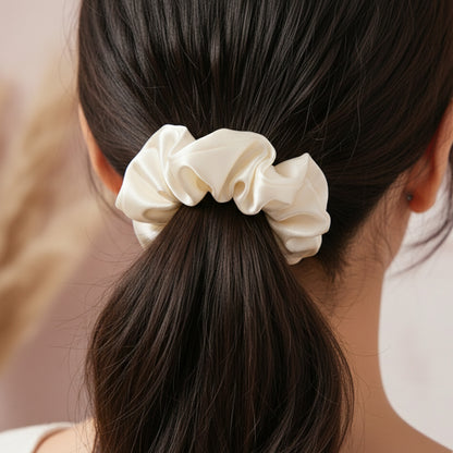 Chouchou en Soie Jennie Blanc