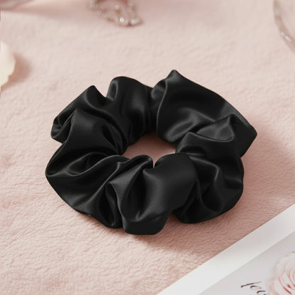 Chouchou en Soie Jennie Noir