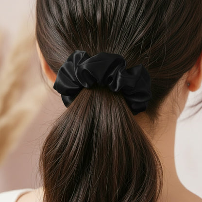 Chouchou en Soie Jennie Noir