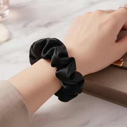 Chouchou en Soie Jennie Noir