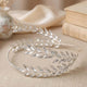 Couronne Feuilles de Laurier Strass Scintillants Bohème Raffiné