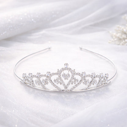 Diadème Fin en Strass Éclat Classique à Motif Rosace et Strass Scintillants