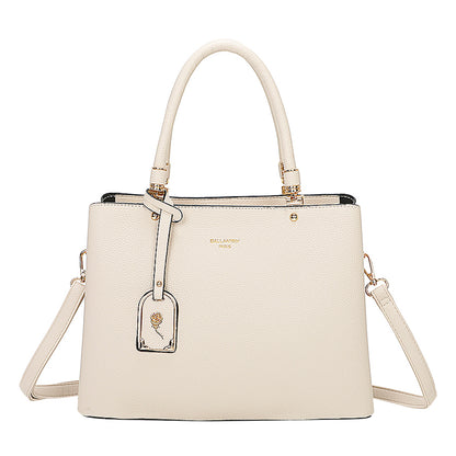 Sac à Main Cabas à Attache Florale Octavia Beige