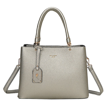 Sac à Main Cabas à Attache Florale Octavia Argent