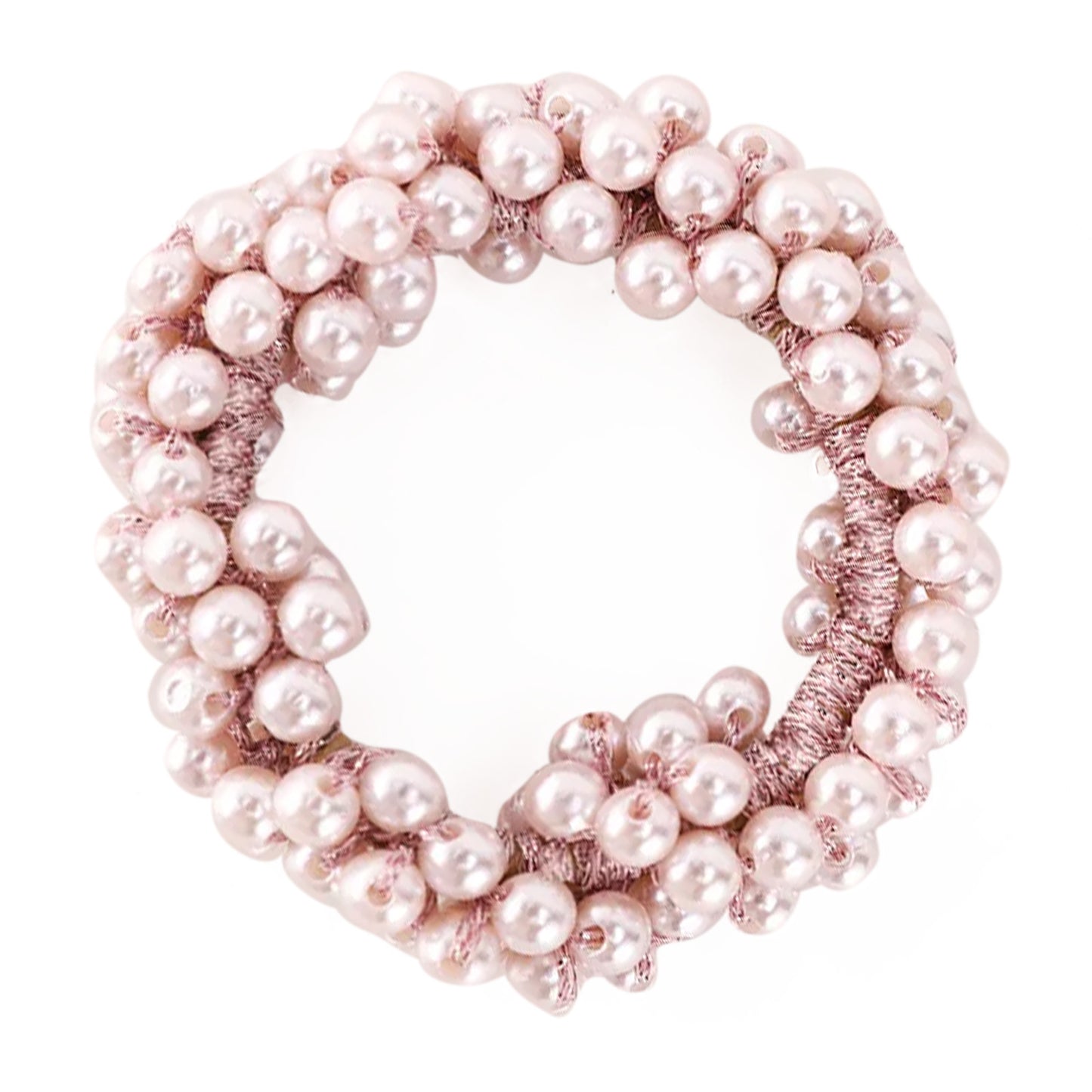 Élastique Élégant avec Perles Ambre Lavande