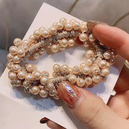 Élastique Élégant avec Perles Jannett Beige Champagne