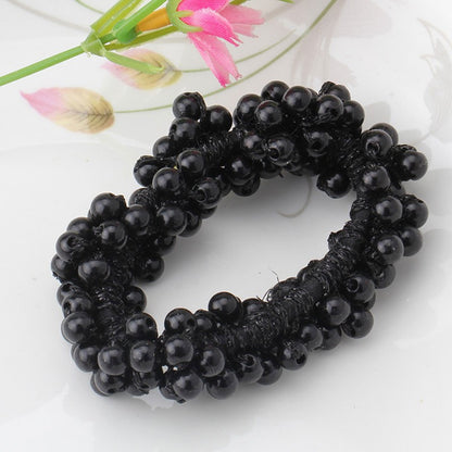 Élastique Élégant avec Perles Jannett Noir