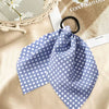 Élastique Foulard Lucille à Ruban Lavande à Pois