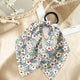 Élastique Foulard Elodie à Ruban Fleuri Vert