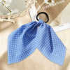 Élastique Foulard Lucille à Ruban Bleu Ciel à Pois