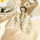 Élastique Foulard Elodie à Ruban Fleuri Jaune Mimosa