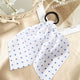 Élastique Foulard Lucille à Ruban Blanc à Pois