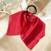 Élastique Foulard Michelle à Ruban en Satin Rouge