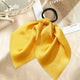 Élastique Foulard Michelle à Ruban en Satin Jaune