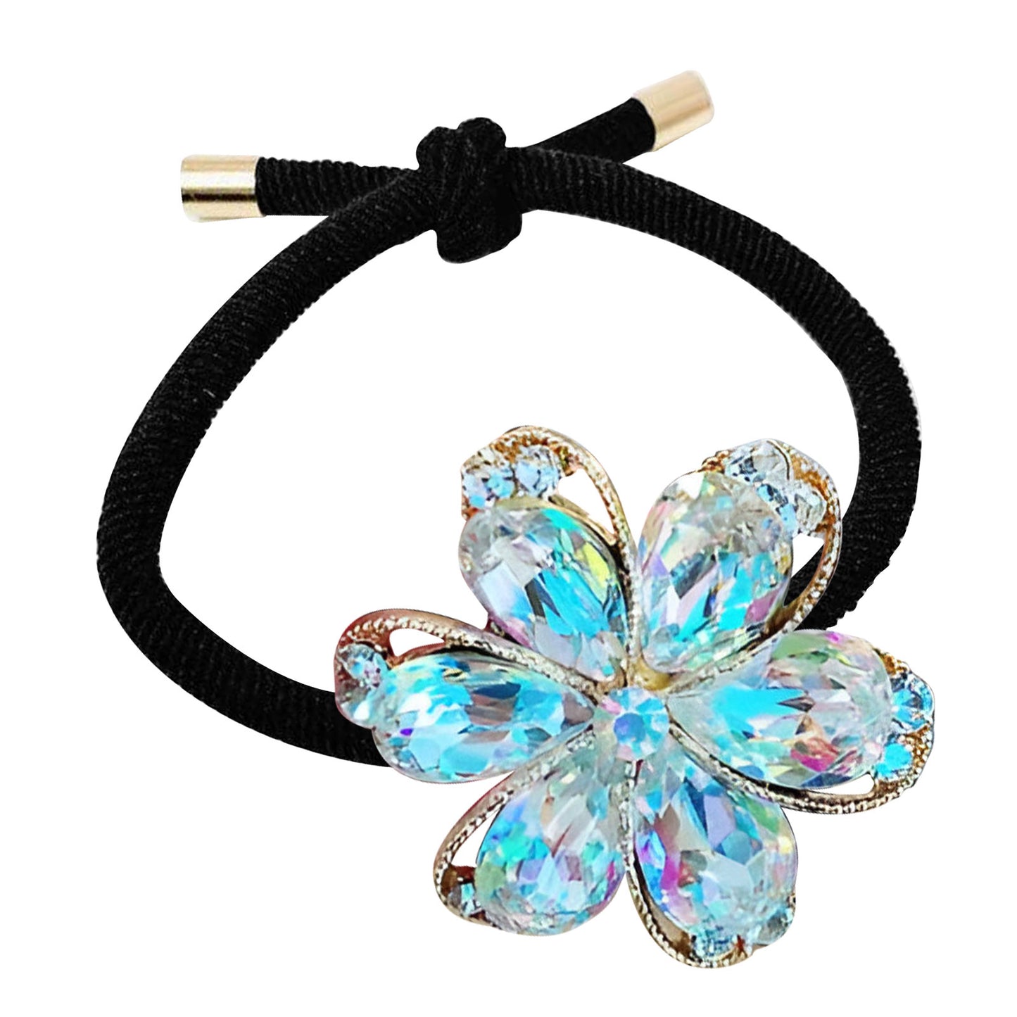 Élastique Élégant Grazielle à Fleur Lustrée Blanc