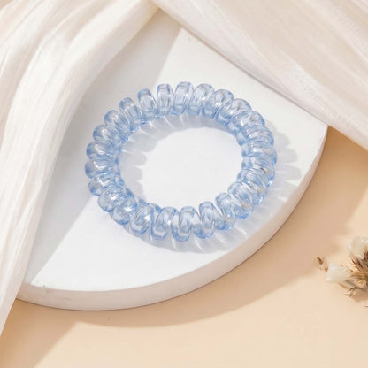 Élastique Spirale Perle Cristalline Joyau Azur