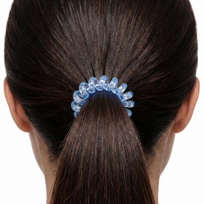 Élastique Spirale Perle Cristalline Joyau Azur