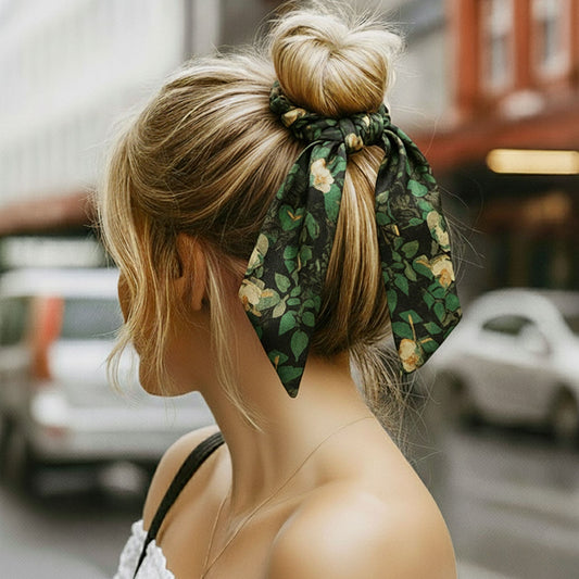 Chouchou Foulard Nyméria Imprimé Botanique