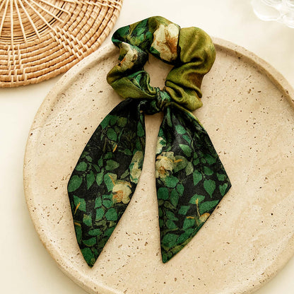 Chouchou Foulard Nyméria Imprimé Botanique