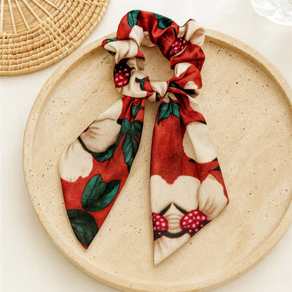 Chouchou Foulard Nyméria Imprimé Floral Vintage