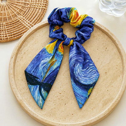 Chouchou Foulard Nyméria Imprimé Nuit Étoilée