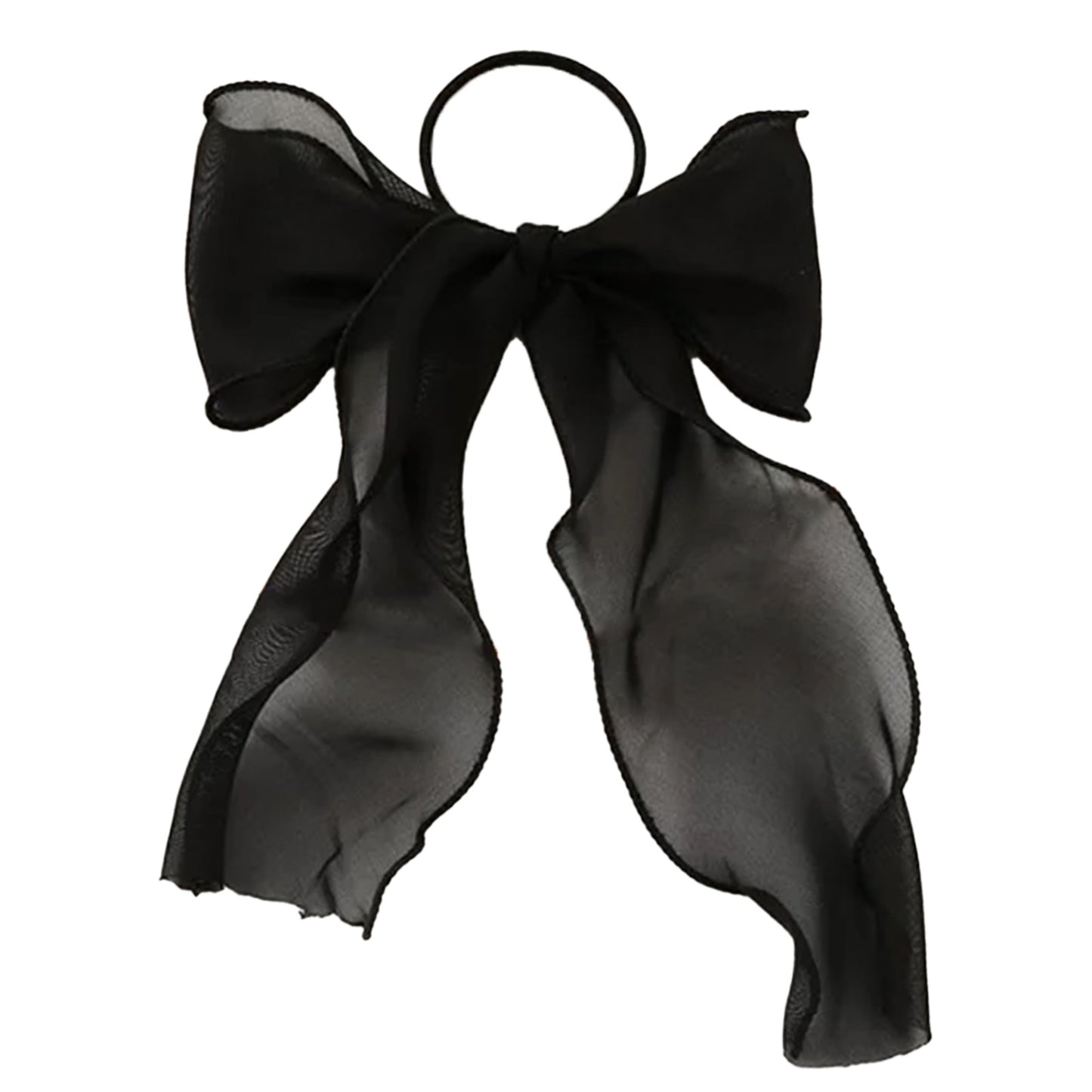 Élastique Casual Ashleen à Nœud Long Noir