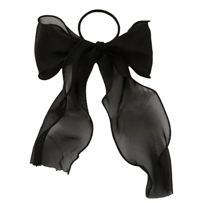 Élastique Casual Ashleen à Nœud Long Noir