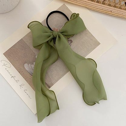 Élastique Casual Ashleen à Nœud Long Vert