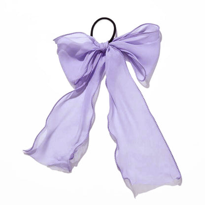 Élastique Casual Ashleen à Nœud Long Violet