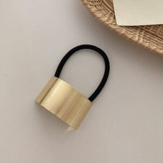 Élastique Casual pour Cheveux à Manchon Cadre Arqué Épuré Doré