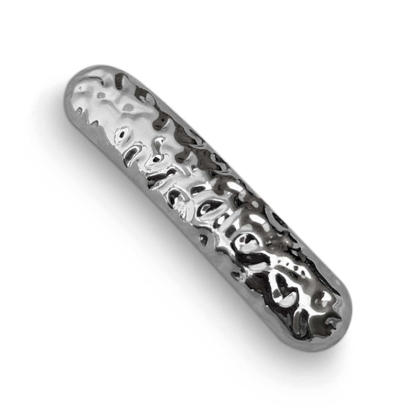 Barette Sculpturale Fantaisie Mandy Argenté