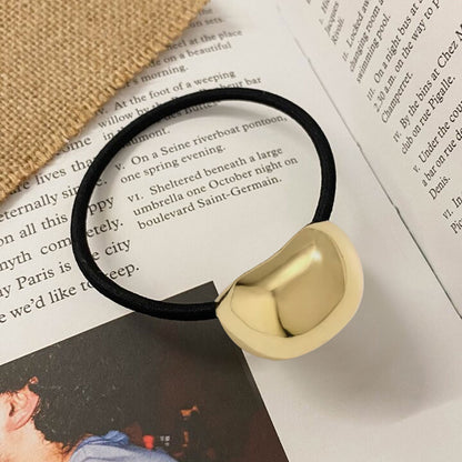 Élastique Casual Artemis à Gemme Lisse Doré