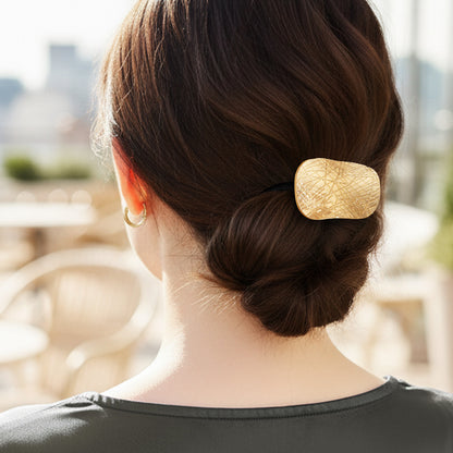 Élastique Casual Annika à Anneau Sculptural Doré